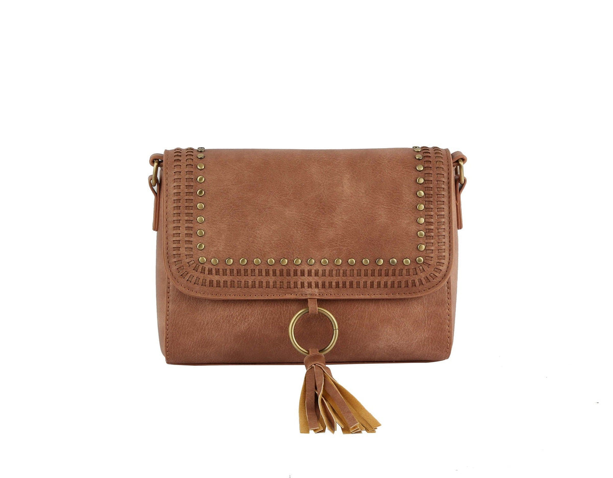 TDM0034 Studded Tassel Crossbody - MiMi Wholesale