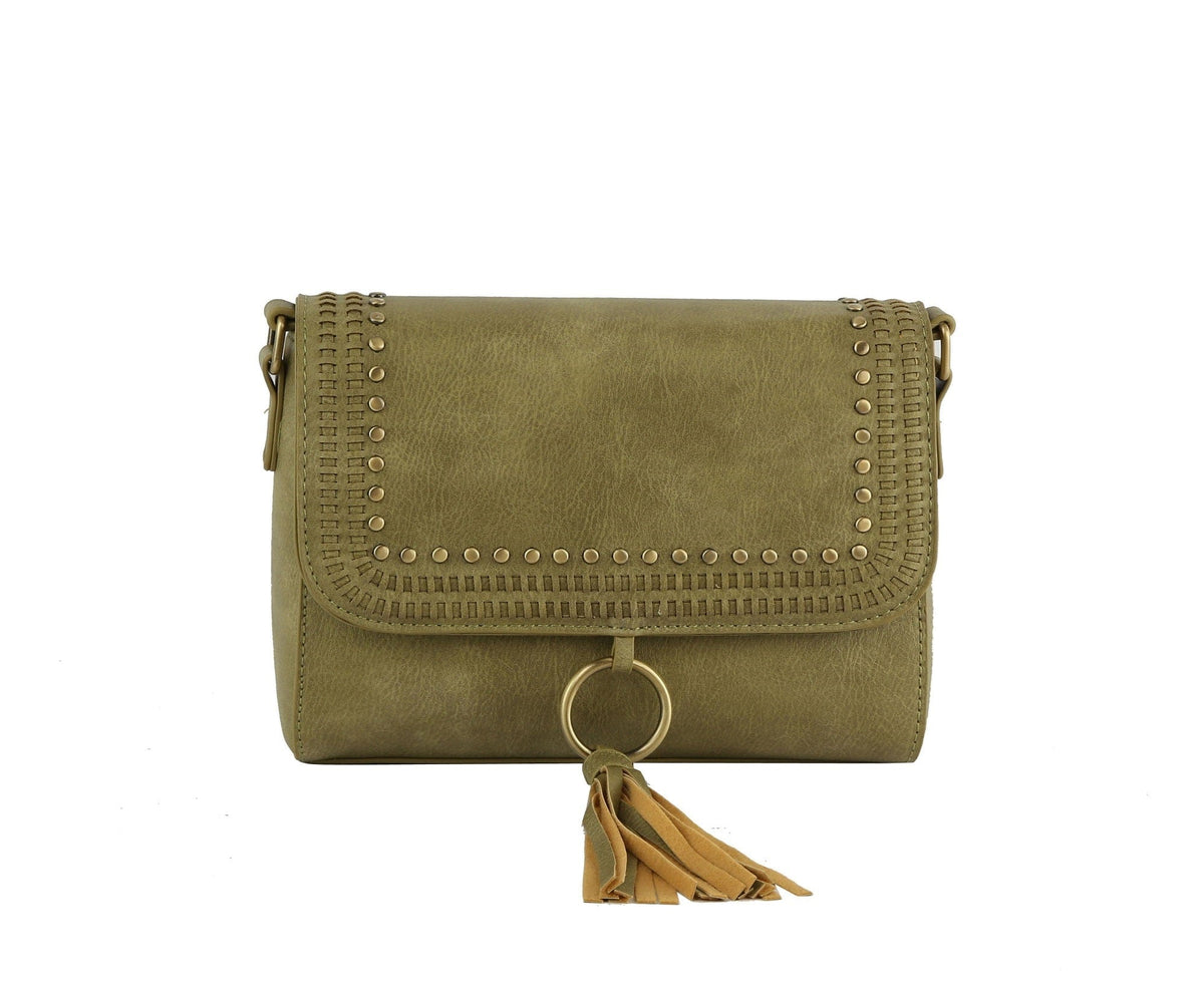 TDM0034 Studded Tassel Crossbody - MiMi Wholesale