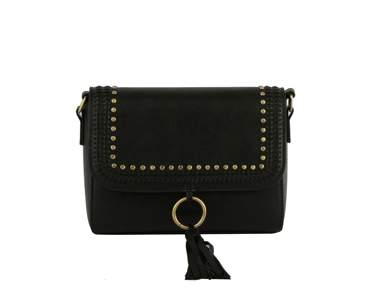 TDM0034 Studded Tassel Crossbody - MiMi Wholesale