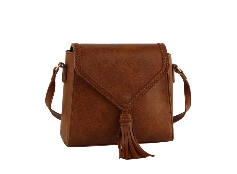 TDM0041 Eliza Square Tassel Crossbody - MiMi Wholesale