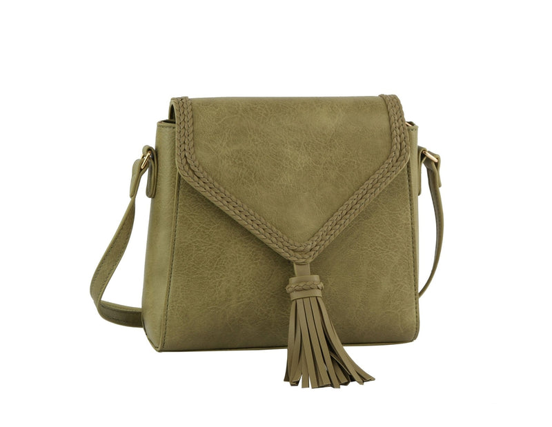 TDM0041 Eliza Square Tassel Crossbody - MiMi Wholesale