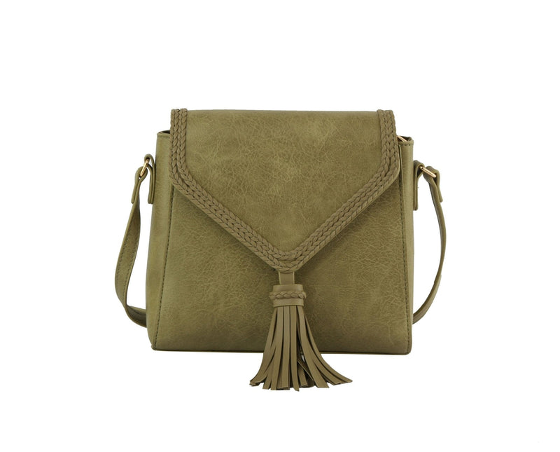 TDM0041 Eliza Square Tassel Crossbody - MiMi Wholesale