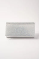 TG10033 Rounded Back Rhinestone Flap Clutch - MiMi Wholesale