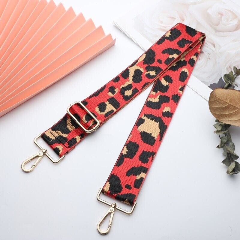 TG10156 Adjustable Leopard Print Web Guitar Strap - MiMi Wholesale