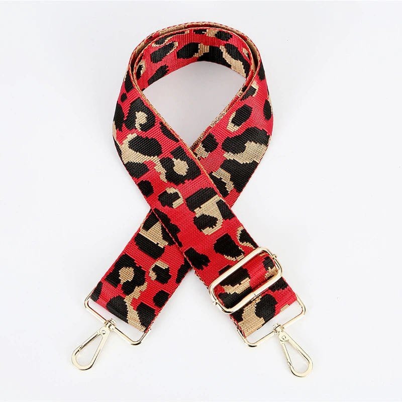 TG10156 Adjustable Leopard Print Web Guitar Strap - MiMi Wholesale