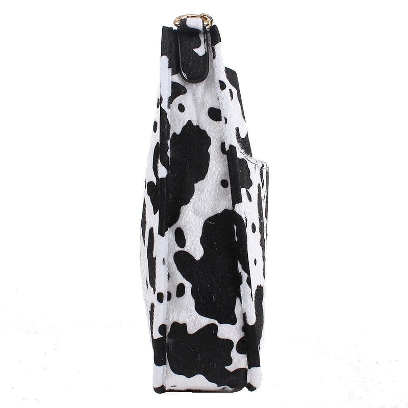 TG10170 Fur Cow Crossbody Messenger Bag - MiMi Wholesale