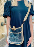 TG10171 Game Day Clear Crossbody Bag - MiMi Wholesale