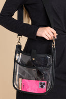 TG10171 Game Day Clear Crossbody Bag - MiMi Wholesale