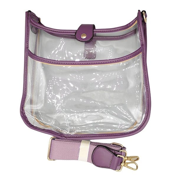 TG10171 Game Day Clear Crossbody Bag - MiMi Wholesale