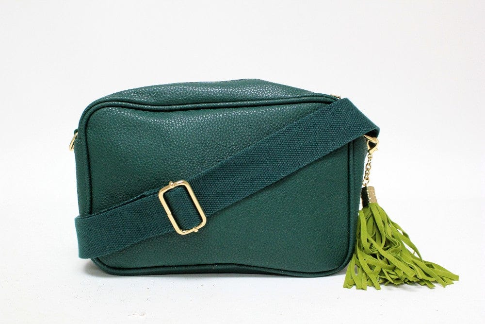 TG10204 Solid Color Tassel Camera Crossbody Bag - MiMi Wholesale