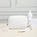 TG10204 Solid Color Tassel Camera Crossbody Bag - MiMi Wholesale