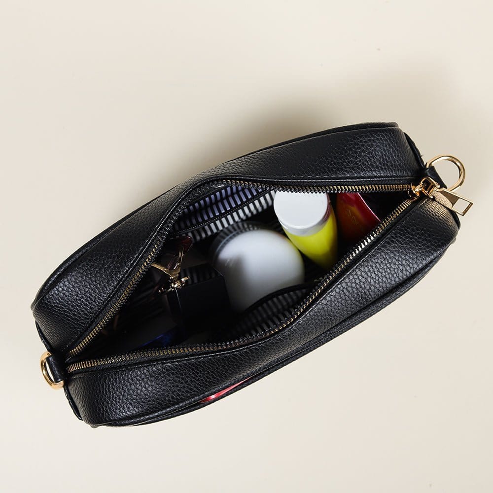 TG10204 Solid Color Tassel Camera Crossbody Bag - MiMi Wholesale