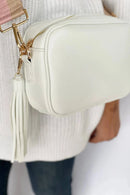 TG10204 Solid Color Tassel Camera Crossbody Bag - MiMi Wholesale
