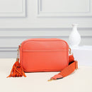 TG10204 Solid Color Tassel Camera Crossbody Bag - MiMi Wholesale
