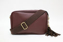 TG10204 Solid Color Tassel Camera Crossbody Bag - MiMi Wholesale