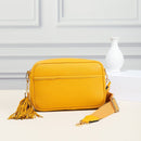 TG10204 Solid Color Tassel Camera Crossbody Bag - MiMi Wholesale
