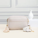 TG10204 Solid Color Tassel Camera Crossbody Bag - MiMi Wholesale