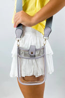 TG10219 Game Day Mini Clear Crossbody Bag - MiMi Wholesale