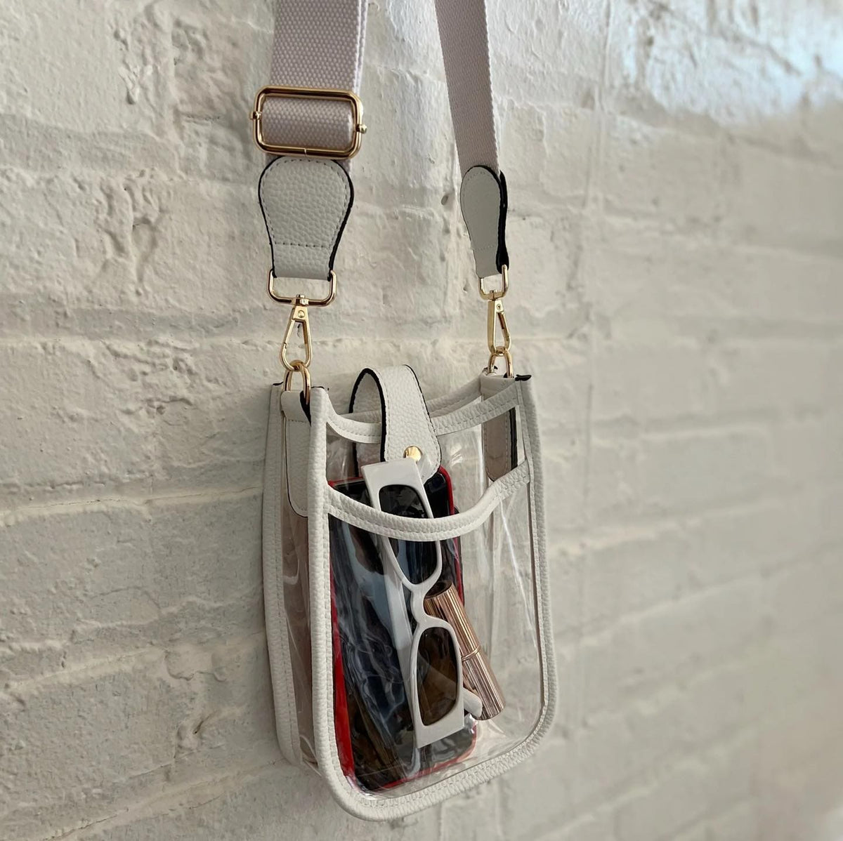 TG10219 Game Day Mini Clear Crossbody Bag - MiMi Wholesale