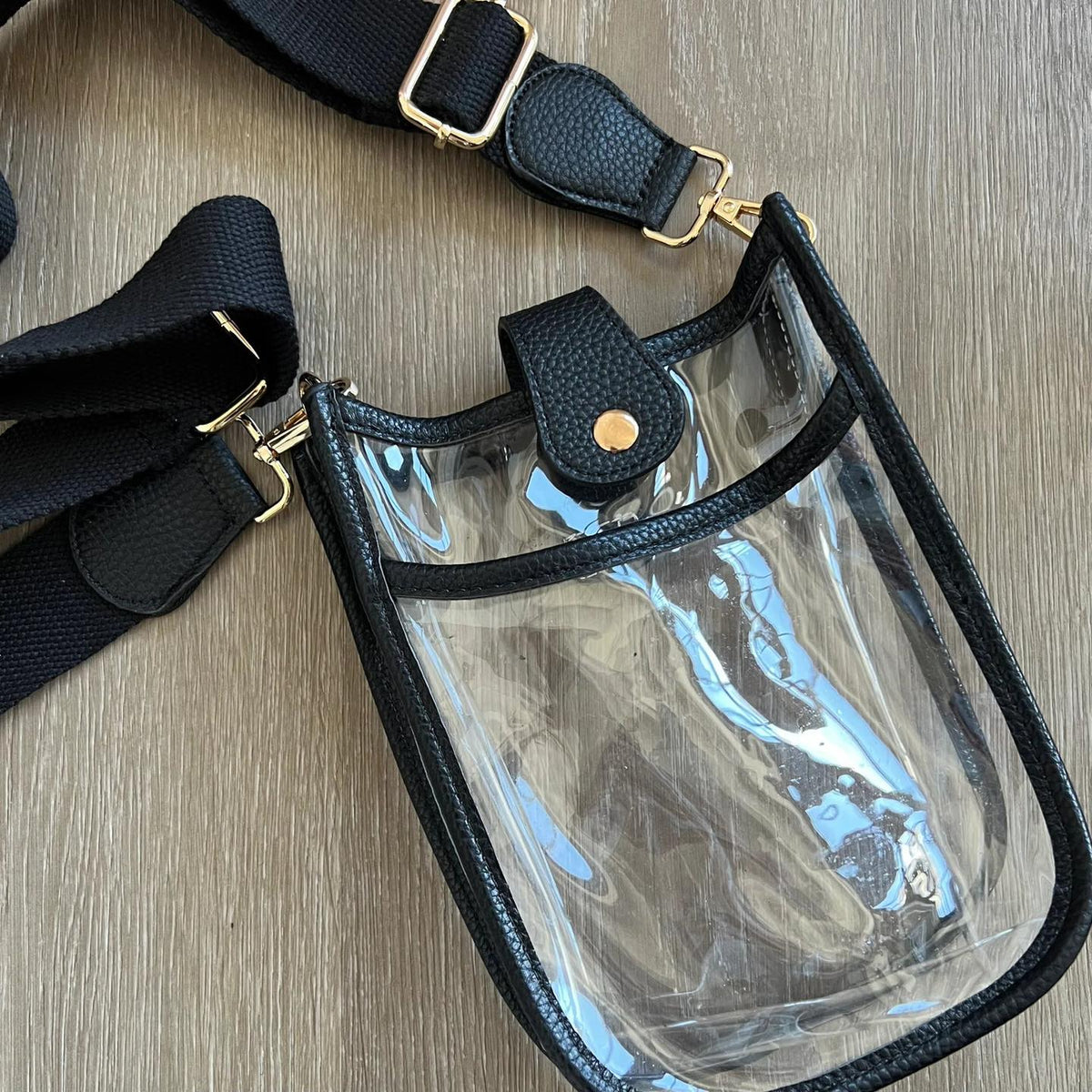 TG10219 Game Day Mini Clear Crossbody Bag - MiMi Wholesale