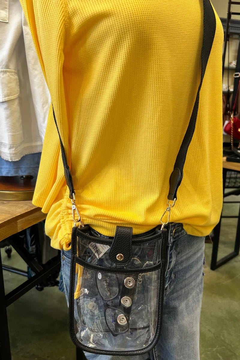 TG10219 Game Day Mini Clear Crossbody Bag - MiMi Wholesale