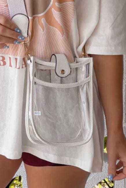 TG10219 Game Day Mini Clear Crossbody Bag - MiMi Wholesale