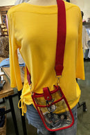 TG10219 Game Day Mini Clear Crossbody Bag - MiMi Wholesale