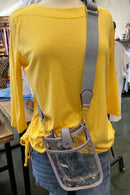 TG10219 Game Day Mini Clear Crossbody Bag - MiMi Wholesale