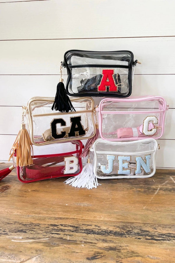 TG10223 Game Day Clear Crossbody Bag - MiMi Wholesale