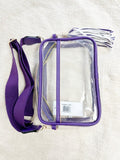 TG10223 Game Day Clear Crossbody Bag - MiMi Wholesale