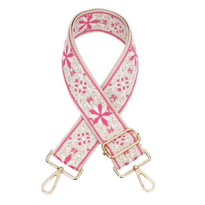 TG10236 SS050F Flower Pattern Adjustable Guitar Strap - MiMi Wholesale