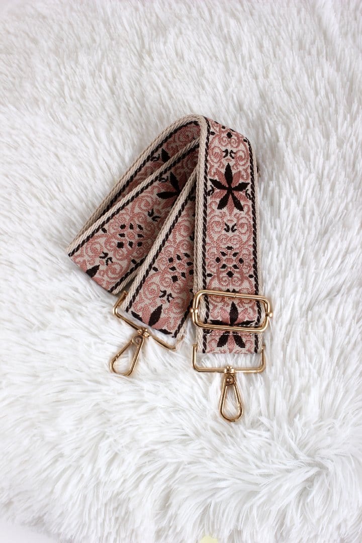 TG10236 SS050F Flower Pattern Adjustable Guitar Strap - MiMi Wholesale