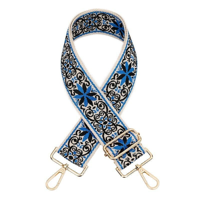 TG10236 SS050F Flower Pattern Adjustable Guitar Strap - MiMi Wholesale