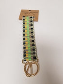 TG10272 Color Patterned Wristband Keychain - MiMi Wholesale