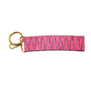 TG10272 Color Patterned Wristband Keychain - MiMi Wholesale
