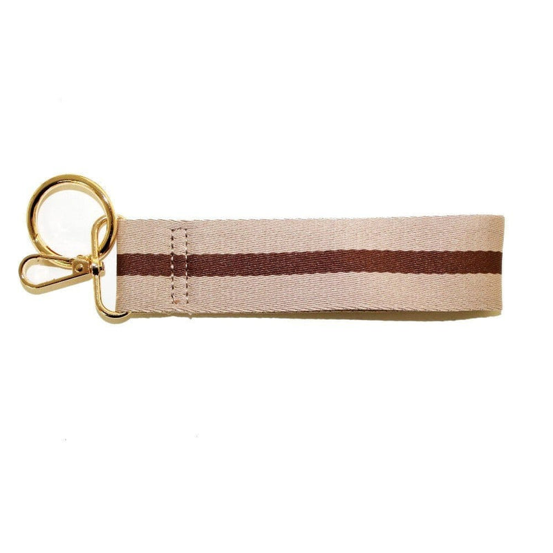TG10277 Stripe Wristband Keychain - MiMi Wholesale