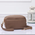 TG10281 Grace Front Pocket Double Zipper Crossbody Bag - MiMi Wholesale