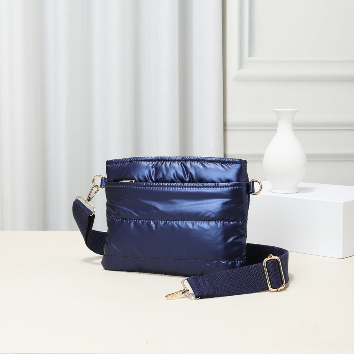 TG10282 Bailey Puffer Quilted Crossbody Bag - MiMi Wholesale
