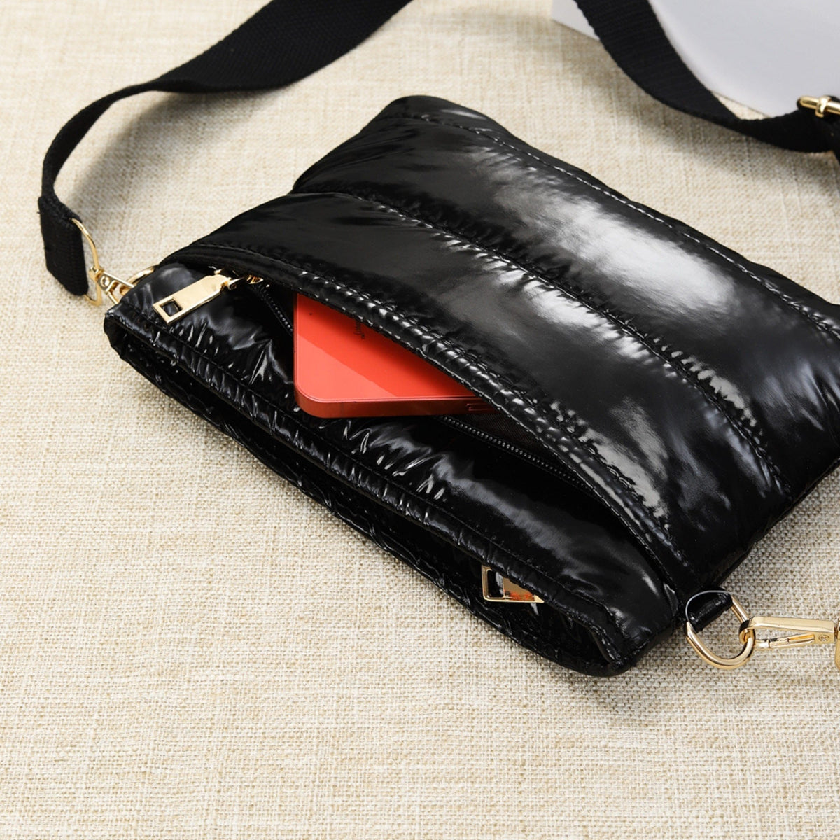 TG10282 Bailey Puffer Quilted Crossbody Bag - MiMi Wholesale