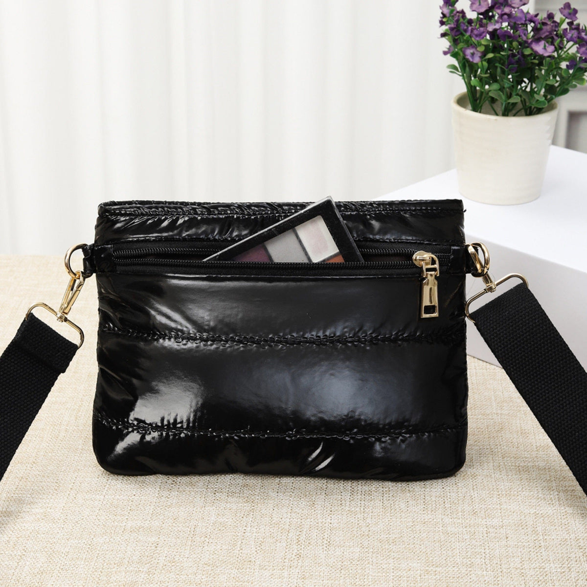TG10282 Bailey Puffer Quilted Crossbody Bag - MiMi Wholesale