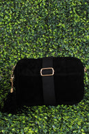 TG10297 Suede Camera Crossbody Bag - MiMi Wholesale
