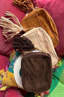 TG10297 Suede Camera Crossbody Bag - MiMi Wholesale