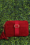 TG10297 Suede Camera Crossbody Bag - MiMi Wholesale