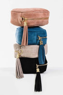TG10297 Suede Camera Crossbody Bag - MiMi Wholesale