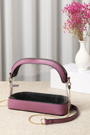 TG10434 Sienna Dome Clear Handbag With Chain Strap - MiMi Wholesale