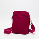 TG10540 Tasia Mini Suede Crossbody Bag - MiMi Wholesale