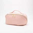 TG10541 Trixie Woven Leather Makeup/Toiletry Bag - MiMi Wholesale