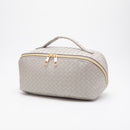 TG10541 Trixie Woven Leather Makeup/Toiletry Bag - MiMi Wholesale