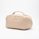TG10541 Trixie Woven Leather Makeup/Toiletry Bag - MiMi Wholesale