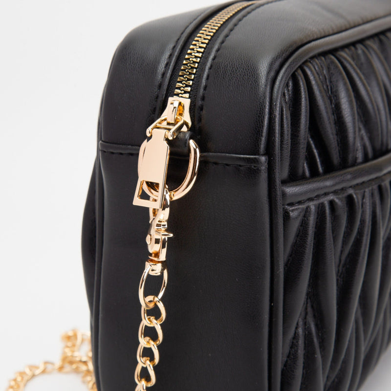 TG10542 Dana Textured Crossbody Bag With Chain Strap - MiMi Wholesale